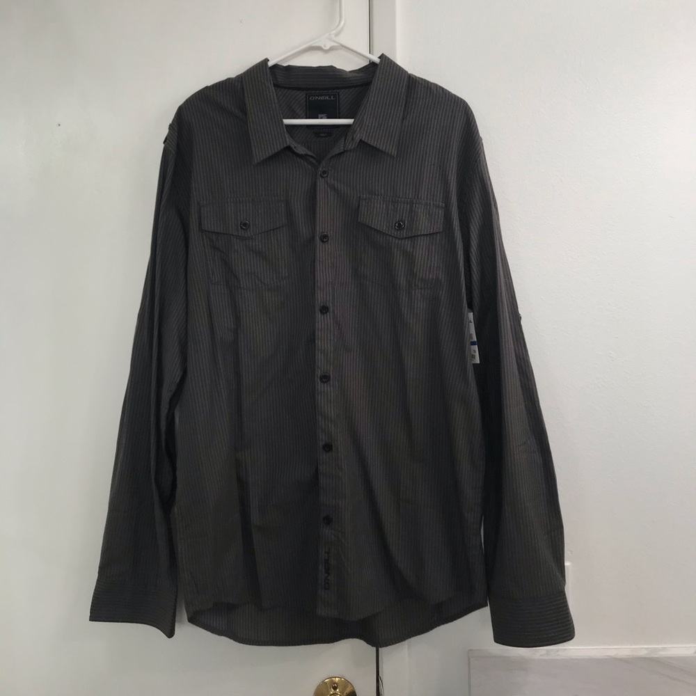 Men’s XL O’Neal Grey Button Up Long Sleeve